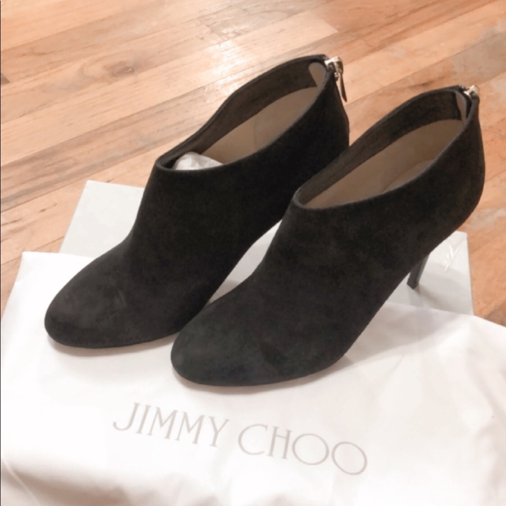 Jimmy Choo Mendez Suede Black Booties size 36
